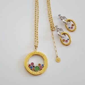 Courrèges Paris Necklace and Earrings Set